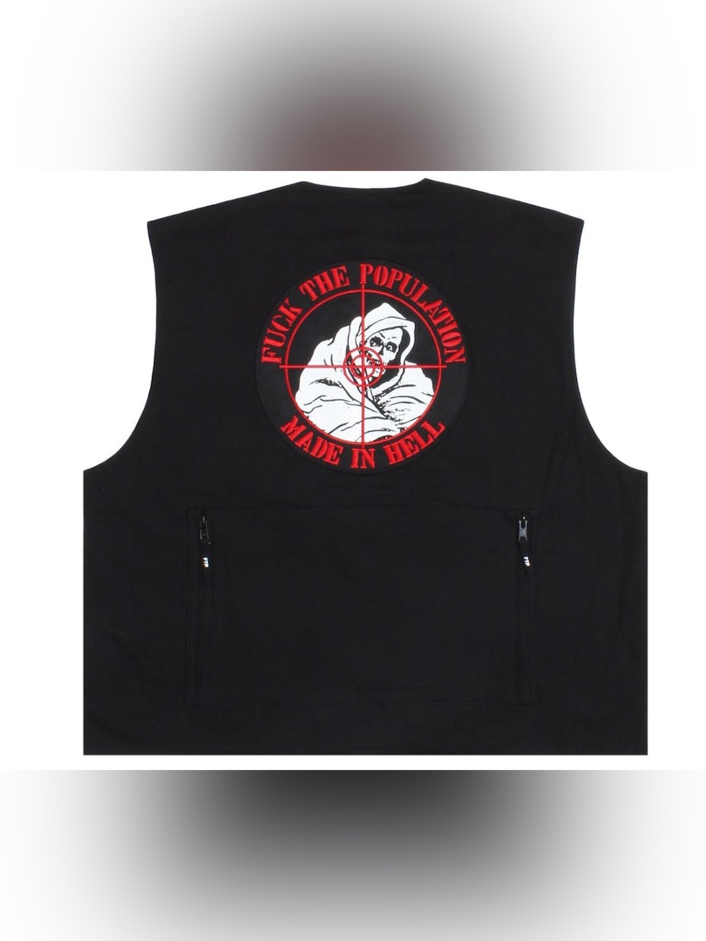 FTP Made In Hell Reaper Tactical Military Black Vest Mens Size Medium NEW